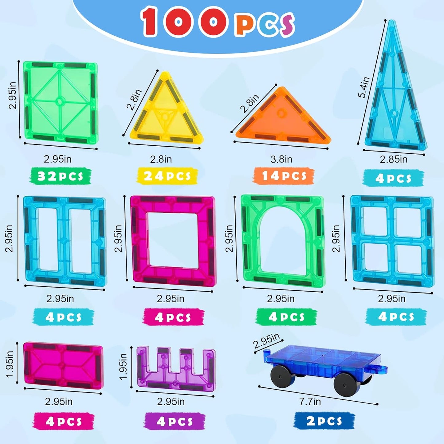 ✨ Little Builders  ✨  Magnetic Building Tiles